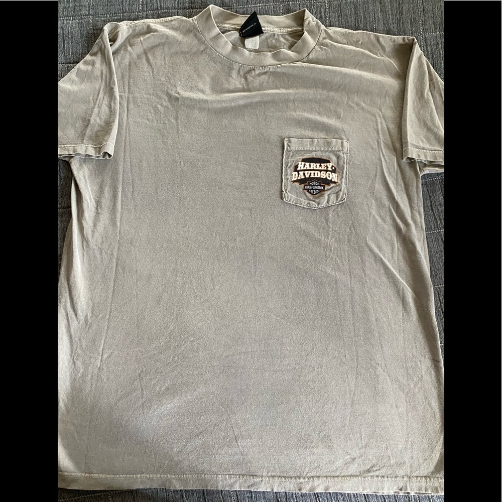 Mens XL Harley Davidson Pocket T-Shirt